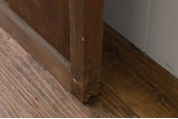 アンティーク建具　大正ロマンの雰囲気が漂うデザインが魅力のガラス戸1枚(引き戸)(R‐067171)