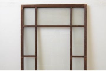 アンティーク建具　大正ロマンの雰囲気が漂うデザインが魅力のガラス戸1枚(引き戸)(R‐067171)