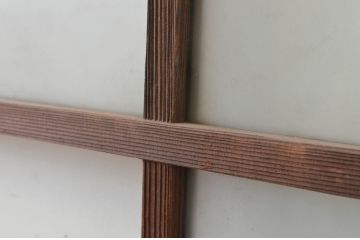 アンティーク建具　大正ロマンの雰囲気が漂うデザインが魅力のガラス戸1枚(引き戸)(R‐067171)