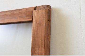 アンティーク建具　昔懐かしい佇まいが魅力のガラス戸1枚(引き戸)(R‐067172)