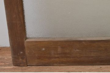 アンティーク建具　シンプルなデザインでインテリアに取り入れやすいダイヤガラスの引き戸1枚(ガラス戸)(R‐067173)