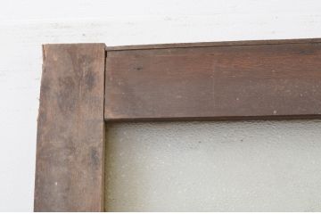 アンティーク建具　シンプルなデザインでインテリアに取り入れやすいダイヤガラスの引き戸1枚(ガラス戸)(R‐067173)