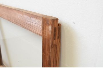 アンティーク建具　懐かしい雰囲気が魅力的なガラス窓1枚(引き戸、ガラス戸)(R‐067174)