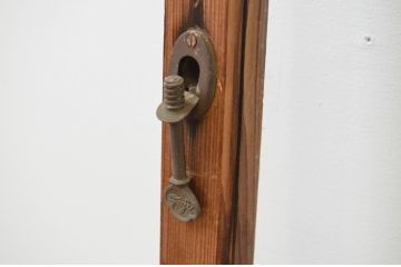 アンティーク建具　懐かしい雰囲気が魅力的なガラス窓1枚(引き戸、ガラス戸)(R‐067174)