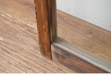 アンティーク建具　懐かしい雰囲気が魅力的なガラス窓1枚(引き戸、ガラス戸)(R‐067174)