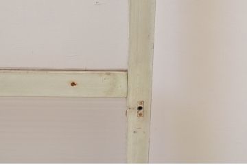 アンティーク建具　モールガラス入り　シンプルなデザインでインテリアに取り入れやすいガラス窓1枚(引き戸、ガラス戸)(R‐067175)