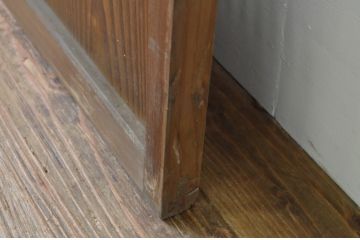 アンティーク建具　和の趣が魅力的な格子戸1枚(引き戸)(R‐067177)