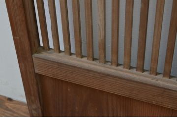 アンティーク建具　和の趣が魅力的な格子戸1枚(引き戸)(R‐067177)