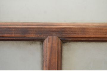 アンティーク建具　大正ロマンスタイルのお部屋作りにおすすめな幅狭ガラス戸4枚セット(引き戸)(R-067186)