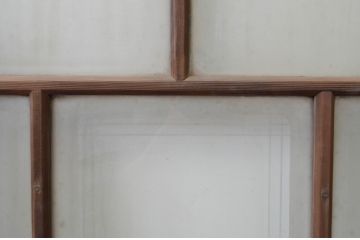 アンティーク建具　大正ロマンスタイルのお部屋作りにおすすめな幅狭ガラス戸4枚セット(引き戸)(R-067186)