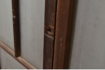 アンティーク建具　大正ロマンスタイルのお部屋作りにおすすめな幅狭ガラス戸4枚セット(引き戸)(R-067186)