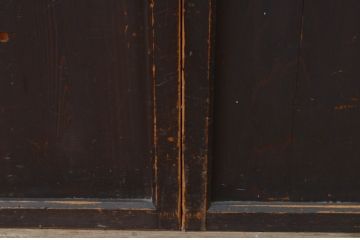 アンティーク建具　和の趣溢れるガラス帯戸4枚セット(引き戸、ガラス戸)(R-067188)