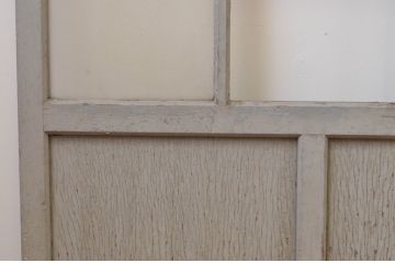 アンティーク建具　大正ロマン　ノスタルジックな雰囲気漂うガラス戸3枚セット(引き戸)(R-067194)