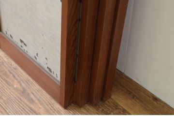 アンティーク建具　和の空間を演出する書院障子戸4枚セット(引き戸、書院戸、窓)(R-067200)