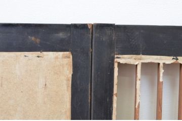 アンティーク建具　上質な和の空間を演出する書院障子戸2枚セット(引き戸、書院戸、窓)(R-067201)