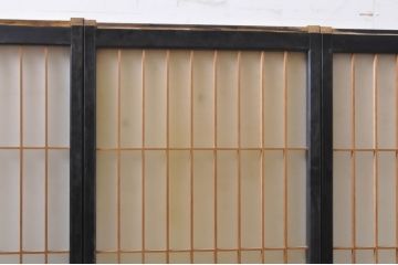 アンティーク建具　和モダンなお部屋作りにおすすめなガラス書院戸4枚セット(引き戸、ガラス戸、窓)(R-067202)