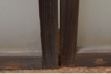 アンティーク建具　大正ロマン　どこか懐かしい雰囲気を感じるガラス窓4枚セット(引き戸、ガラス戸)(R-067212)