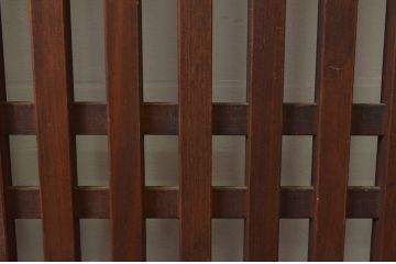アンティーク建具　和モダンなお部屋作りにおすすめな格子帯戸1枚(引き戸)(R-067214)