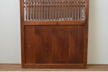 アンティーク建具　和モダンなお部屋作りにおすすめな格子帯戸1枚(引き戸)(R-067214)