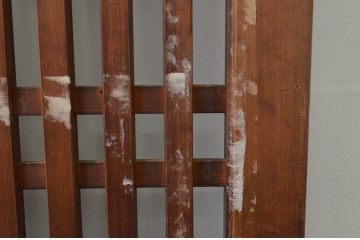 アンティーク建具　和モダンなお部屋作りにおすすめな格子帯戸1枚(引き戸)(R-067214)