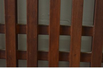 アンティーク建具　和モダンなお部屋作りにおすすめな格子帯戸2枚セット(引き戸)(R-067215)