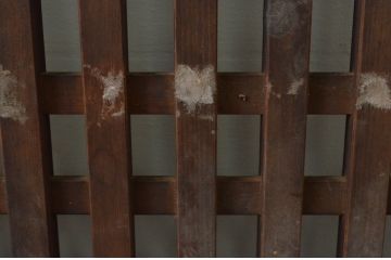 アンティーク建具　和モダンなお部屋作りにおすすめな格子帯戸2枚セット(引き戸)(R-067215)