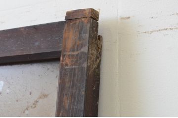 アンティーク建具　大正ロマン　どこか懐かしい雰囲気を感じるガラス戸1枚(引き戸)(R-067219)
