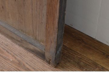 アンティーク建具　大正ロマン　どこか懐かしい雰囲気を感じるガラス戸1枚(引き戸)(R-067219)