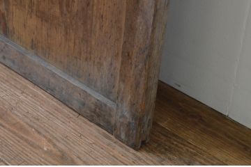 アンティーク建具　大正ロマン　どこか懐かしい雰囲気を感じるガラス戸1枚(引き戸)(R-067219)