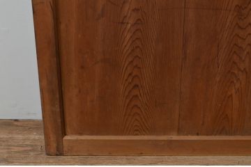 アンティーク建具　和の趣溢れる格子帯戸1枚(引き戸、格子戸)(R-067221)