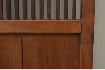 アンティーク建具　和の趣溢れる格子帯戸1枚(引き戸、格子戸)(R-067221)