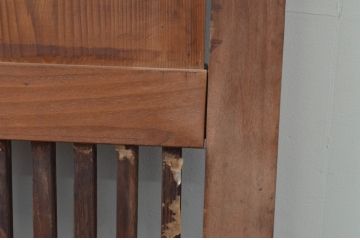 アンティーク建具　和の趣溢れる格子帯戸1枚(引き戸、格子戸)(R-067221)