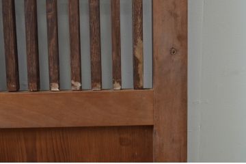 アンティーク建具　和の趣溢れる格子帯戸1枚(引き戸、格子戸)(R-067221)