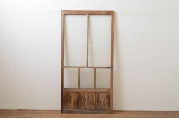 アンティーク建具　大正ロマンテイストのお部屋作りにおすすめなガラス戸1枚(引き戸)(R-067222)