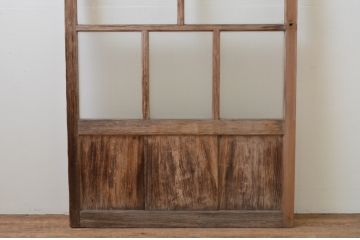 アンティーク建具　大正ロマンテイストのお部屋作りにおすすめなガラス戸1枚(引き戸)(R-067222)