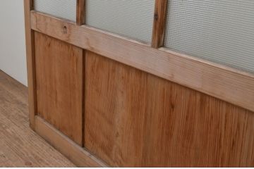 アンティーク建具　大正ロマンテイストのお部屋作りにおすすめなガラス戸1枚(引き戸)(R-067222)