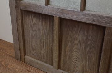 アンティーク建具　大正ロマン　和の空間を演出するガラス戸2枚セット(引き戸)(R-067223)