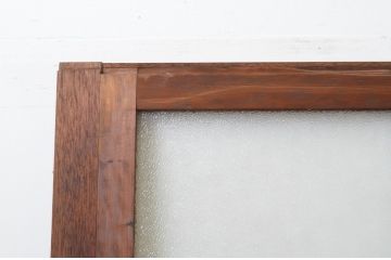 アンティーク建具　大正ロマン　和の空間を演出するガラス戸2枚セット(引き戸)(R-067223)