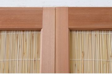 中古　昭和レトロ　涼しげな和の空間を演出する夏戸4枚セット(建具、引き戸、簾戸、簀戸、葭戸、夏障子)(R-067224)