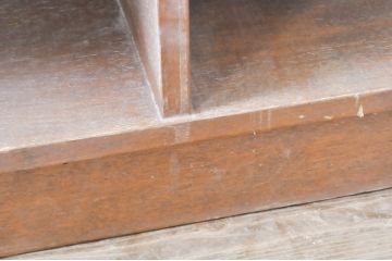 和製ビンテージ　昭和レトロな佇まいが魅力的!!シンプルな横長オープンラック(ロッカー、本棚、飾り棚、サイドボード、テレビ台、テレビボード、ディスプレイラック、店舗什器、ヴィンテージ)(R-067230)