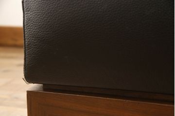 中古　CONDE HOUSE(カンディハウス)　トーザイラックス(tosai LUX)　男前スタイルのお部屋におすすめな3人掛けソファ(三人掛けソファ、アームソファ、トリプルソファ、レザーソファ、本革)(R-067236)