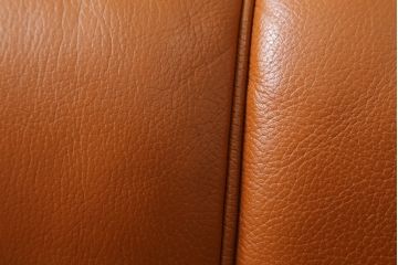 中古　モリシゲ(MORISHIGE/森繁)　G-アーク　本革(レザー)　お洒落なモダンデザインが魅力の2人掛けソファ(二人掛けソファ、2P、ラブソファ、アームソファ)(R-067238)