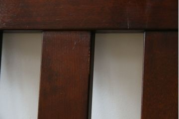 中古　稀少　特注品　松本民芸家具　縦桟背もたれのすっきりしたデザインが目を引くラッシベンチ(2人掛け、2.5人掛け、3人掛け、長イス、長椅子、アームチェア、ダイニングチェア)(R-067241)