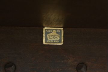 イギリスビンテージ　ERCOL(アーコール)　クラシカルな雰囲気漂うダイニングテーブル(4人掛け、6人掛け、食卓、作業台、ヴィンテージ、英国、北欧)(R-067244)