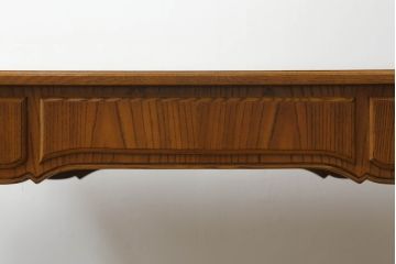 中古　DREXEL HERITAGE(ドレクセルヘリテイジ)　Et Cetera(エトセトラ)　優美な曲線デザインが目を惹くコンソールテーブル(ワークデスク、在宅用、在宅ワーク用、平机)(R-067246)
