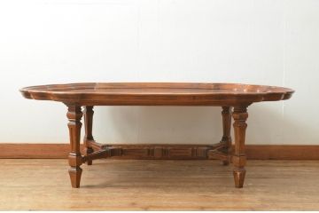 中古　DREXEL HERITAGE(ドレクセルヘリテイジ)　Cameo Classics(キャメオクラシックス)　優雅なひとときを演出するカクテルテーブル(センターテーブル、ローテーブル、リビングテーブル、カフェテーブル)(定価約60万円)(R-067248)