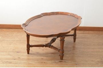 中古　DREXEL HERITAGE(ドレクセルヘリテイジ)　Cameo Classics(キャメオクラシックス)　優雅なひとときを演出するカクテルテーブル(センターテーブル、ローテーブル、リビングテーブル、カフェテーブル)(定価約60万円)(R-067248)
