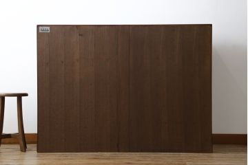 中古　岩谷堂箪笥　漆塗り　和モダンな空間づくりにおすすめの茶箪笥(収納棚、戸棚、飾り棚、サイドボード、サイドキャビネット)(R-067286)