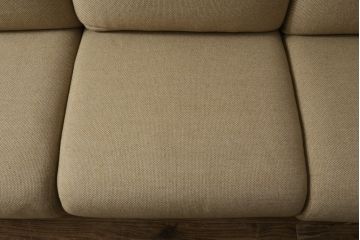 中古　美品　柏木工(KASHIWA、かしわ)　ナチュラルな色合いが優しい雰囲気を醸し出す三人掛けソファ(3P、3人掛けソファ、トリプルソファ、アームソファ)(R-067288)
