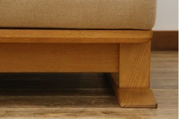 中古　美品　柏木工(KASHIWA、かしわ)　ナチュラルな色合いが優しい雰囲気を醸し出す三人掛けソファ(3P、3人掛けソファ、トリプルソファ、アームソファ)(R-067288)